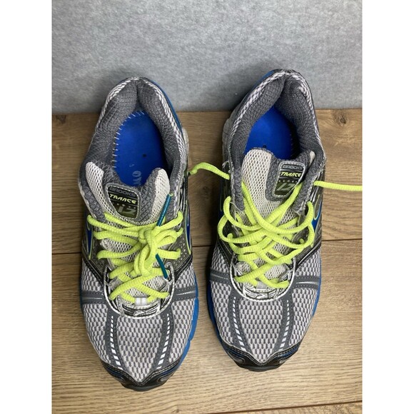 Brooks Trail Shoe Sz 9 Trance 12 Gray Blue White Neon Running Walking Outdoor main image 7